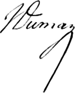 signature de Jean-Baptiste Dumas (chimiste)