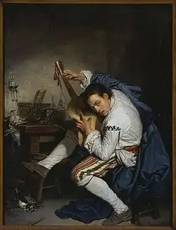 Le Guitariste, Jean-Baptiste Greuze, vers 1757