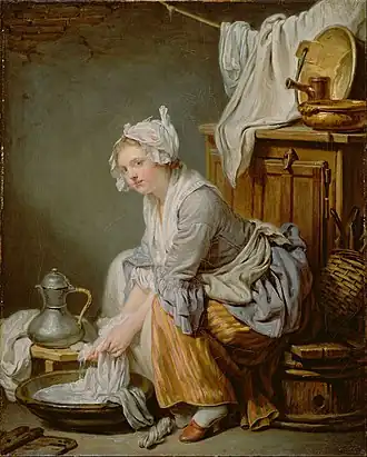 Jean-Baptiste Greuze, La Blanchisseuse, 1761.