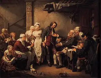 L'Accordée de Village,Jean-Baptiste Greuze