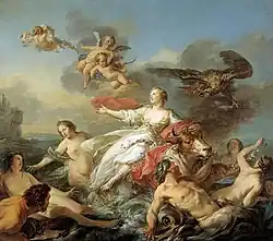 Jean-Baptiste Marie Pierre, Le Rapt d'Europe, 1750.