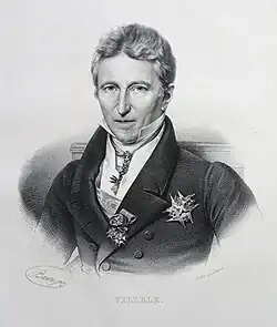 gravure, portrait de Villèle
