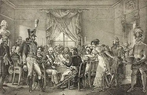 Napoléon au palais du grand duc de Florence