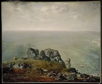 Falaises à Gruchy ,1870-1871musée des Beaux-Arts (Boston).