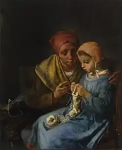 La Leçon de tricot, 1869Musée d'Art de Saint-Louis, Missouri