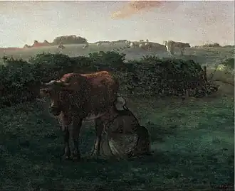 Femme trayant une vacheJean-François Millet, 1854-1860Musée d'Art Bridgestone, Tokyo