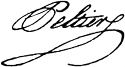 signature de Jean-Gabriel Peltier