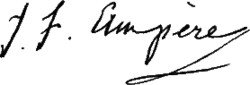 signature de Jean-Jacques Ampère