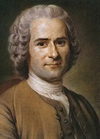 Jean-Jacques Rousseau par Maurice Quentin de la Tour, au XVIIIe&nbsp;siècle, musée Antoine Lecuyer