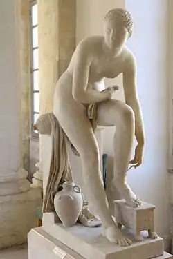 Jean-Joseph Espercieux, Femme grecque se disposant à entrer dans le bain.