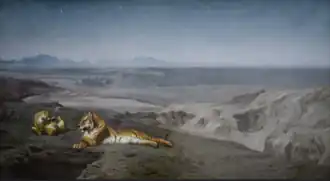 Jean-Léon Gérôme, La Nuit au désert (1884).