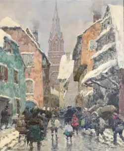 Wihr au Val d'Alsace, aquarelle.