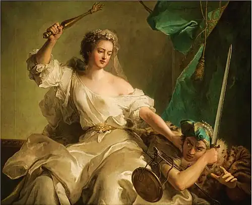 Portrait de Madame Adélaïde ou de Madame de Brionne, née Louise de Rohan-Guémené, pour représenter La Justice châtiant l'Injustice (1737).