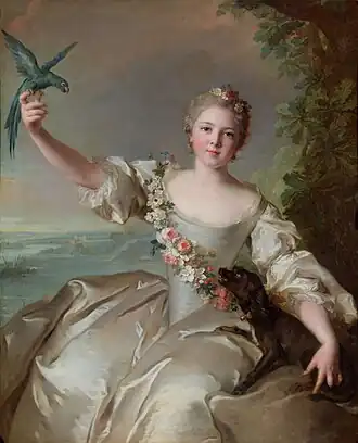 Mathilde de Canisy, marquise d'Antin (1738).Paris, musée Jacquemart-André.