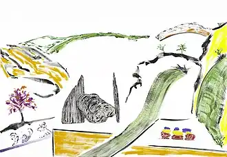 L'intrus, 18/05/2003, acrylique sur toile