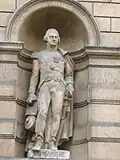 Statue du général Lariboisière rue de Rivoli à Paris.