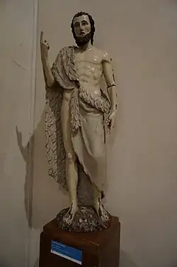 Saint Jean-Baptiste, XVIIIe&nbsp;siècle ?, statue de provenant de l'église du Mortier.