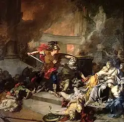 La Mort de Priam (1785), musée de Picardie, Amiens.
