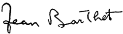 signature de Jean Barthet