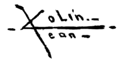 signature de Jean Colin