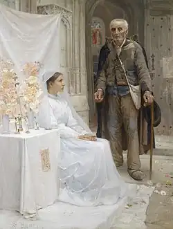 L'Aumône d'un mendiant (1880), localisation inconnue.