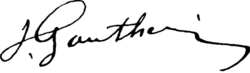signature de Jean Gautherin