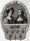 Jean II et sa première épouse, Jeanne de France.