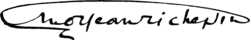 signature de Jean Richepin