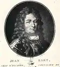 Jean Barth, chef d'escadre, chevalier de Saint-Louis. Gravure du XVIIIe&nbsp;siècle.