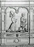 Isabeau de Maillé et Jean de Brie, mort en 1441, bailly de Senlis.