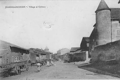 Village et château vers 1900.