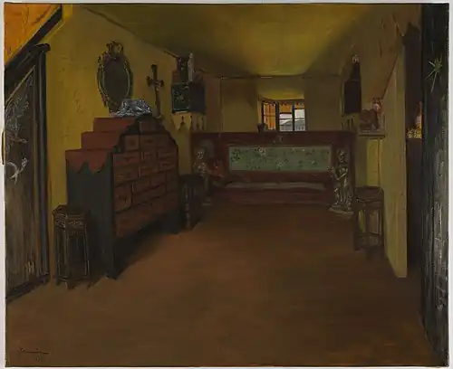 La chambre à coucher de Victor Hugo à Hauteville House
