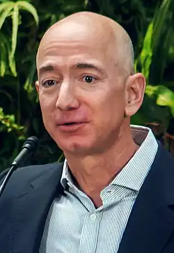 Jeff Bezos 2018, 2017, 2014, 2009, 2008.