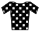 maillot noir à pois blancs de leader du classement du meilleur grimpeur