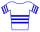 maillot blanc à barres bleues de leader du classement par points