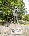 Statue de Jerzy Ziętek à Katowice.