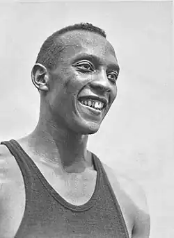 Jesse Owens en 1936.