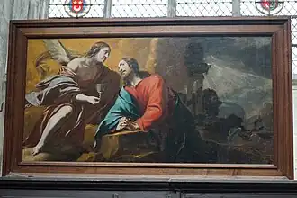 Par Jacques de Létin Jésus au jardin des oliviers.