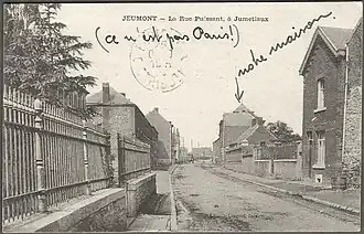 La rue Puissant, à Jumetiaux.