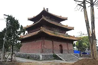 Un bâtiment du Temple Xuanmiao