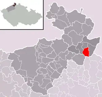 Localisation de Jiřetín pod Jedlovou