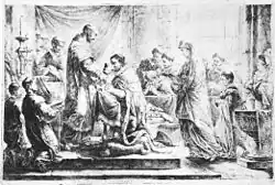 Joachim II Hector de Brandebourg reçoit le communion sous les deux espèces, 1783