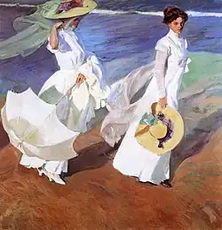 Promenade au bord de la mer, été 1909.