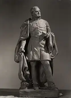 Sculpture en Terre cuite  de Johan Ludvig Runeberg, 1852.