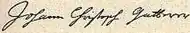 signature de Johann Christoph Gatterer