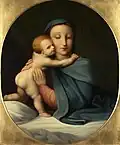 Vierge à l'enfant, huile sur toile, 1817.