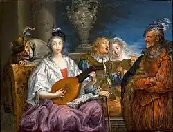 Le Concert, par l'artiste autrichien Johann Georg Platzer, vers 1740.