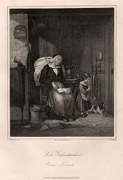 Lieb Großmütterchen, d'après un dessin de Christian Andreas Schleisner&nbsp;(de) n. d.