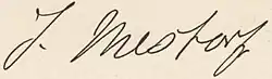 signature de Johanna Mestorf