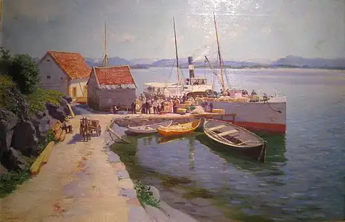 Bateau local à quai, 1891Musée national de Norvège, Oslo